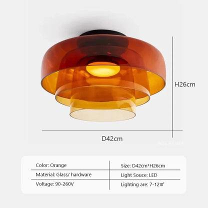 LEVELS Glass Ceiling Lamp Creative Dining Room bedroom decorating Lamps