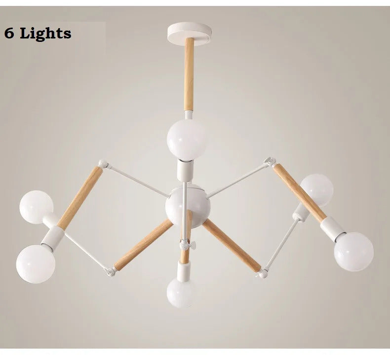 Vintage spider chandelier Nordic designer lustre industrial