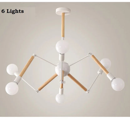 Vintage spider chandelier Nordic designer lustre industrial