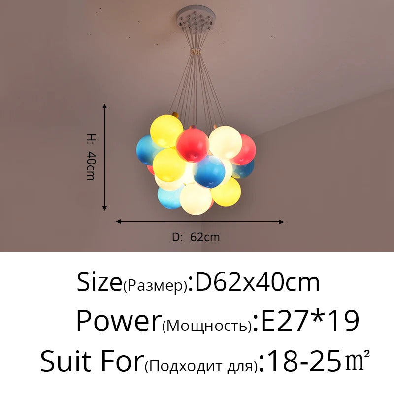 Nordic acrylic chandelier Decoration  Modern balloon lamp Indoor Lighting