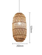 Natural Rattan wicker hanging lamp Chinese Style suspension