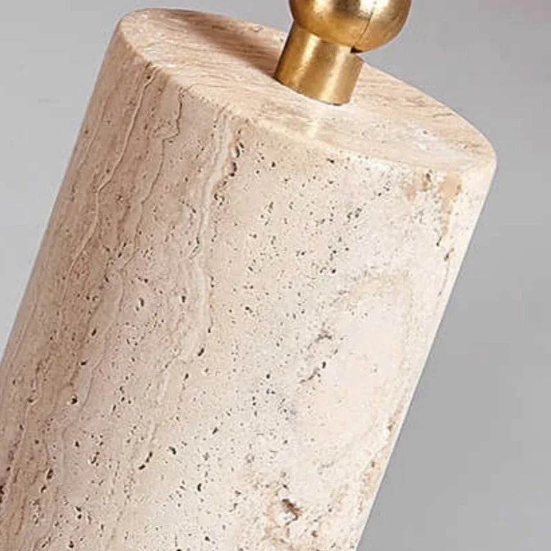 Yellow Travertine Ceiling Lamp for Bedroom Home Decor Lighting Fixtures