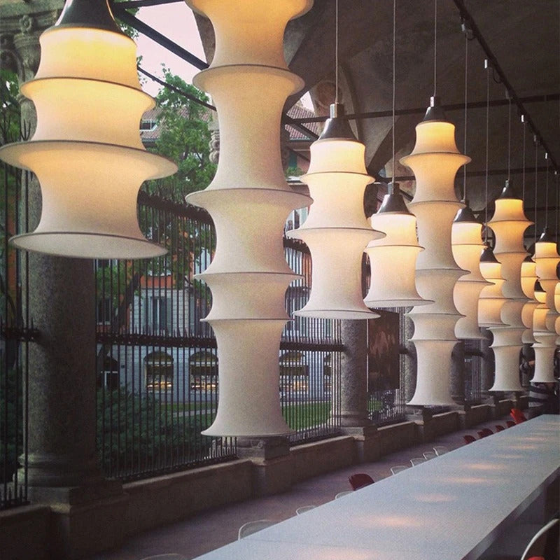 Nordic Minimalist Fabric Wabi Sabi Led Pendant Lights Bedroom Corner Bedside Lamp