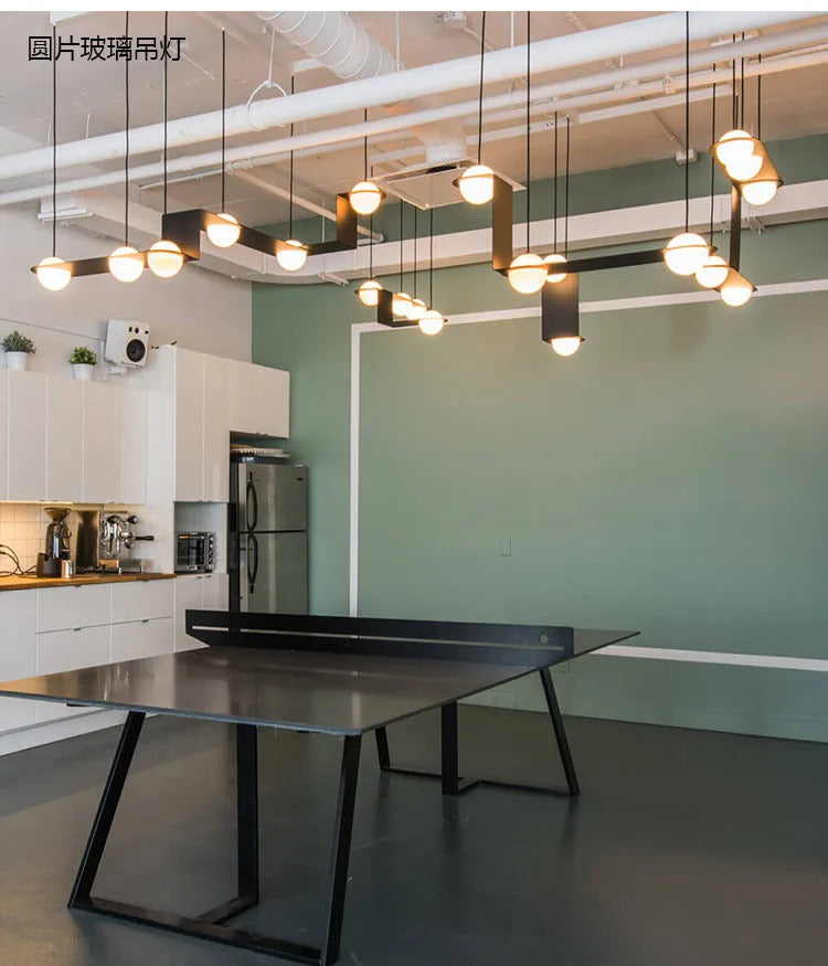 Laurent Collection Nordic glass ball pendant light art led geometric lamp