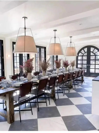 Nordic Cloth Pendant light Wabi-Sabi Dining Table Kitchen Island Pendant lamp