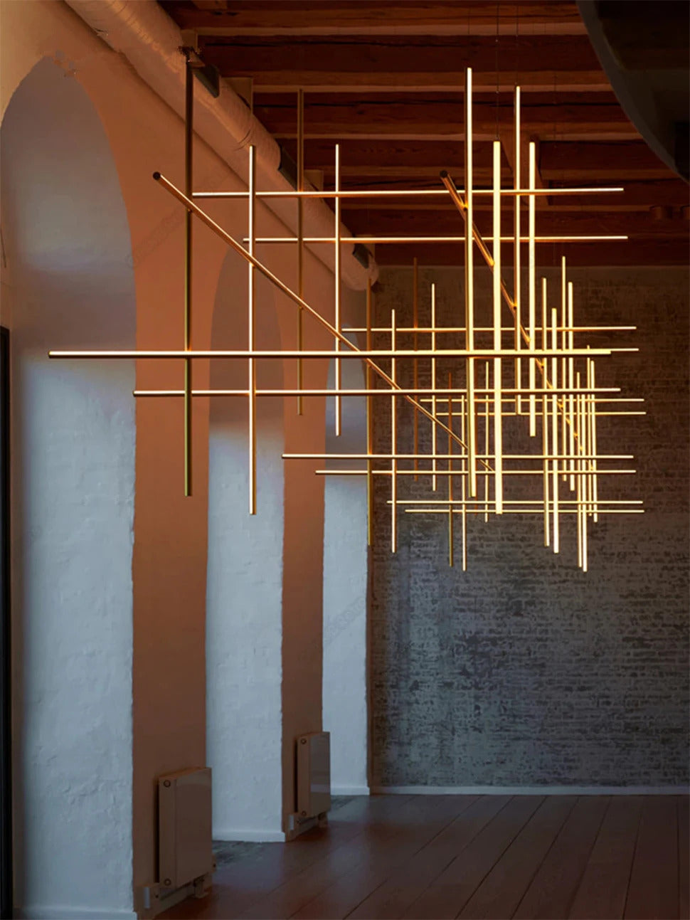 Coordinates Chandelier Modern LED Linear Ceiling Chandelier