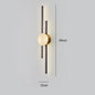Modern Long Wall Lamp luxury minimalist black gold background LED Wall lights