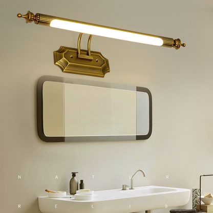 Europe Retro LED Mirror wall lamp Luxury gold bathroom cabinet mirror Headlight