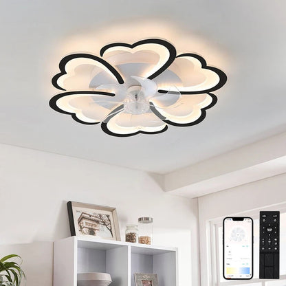 Living Room Ceiling Electric Fan Nordic Art Ceiling Fan Lamps