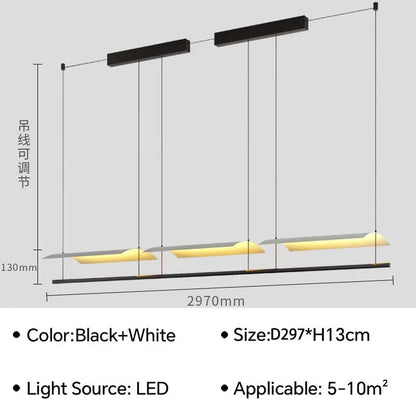 Modern Pendant Lamp LED Chandelier For Living Dining Room Restaurant Bar Kitchen Island Office Home Decor Light Fixture Lustre