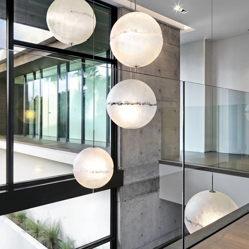 Danish design Moon Pendant light Italian Postkrisi Designer orb chandelier Atmosphere light