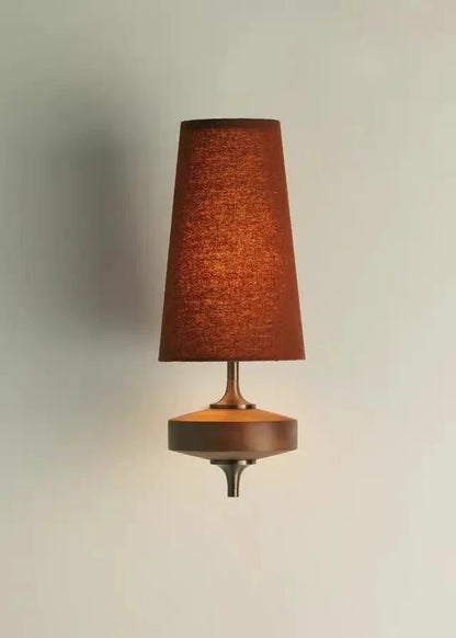 French Vintage Solid Wood Wall Lamp Luxury Retro Bedside sconce light