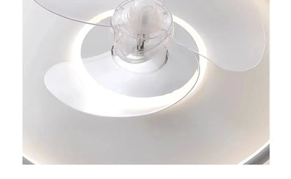 Modern LED Ceiling Fan Light Remote Dimming 6 Levels Silent Living Room lighting
