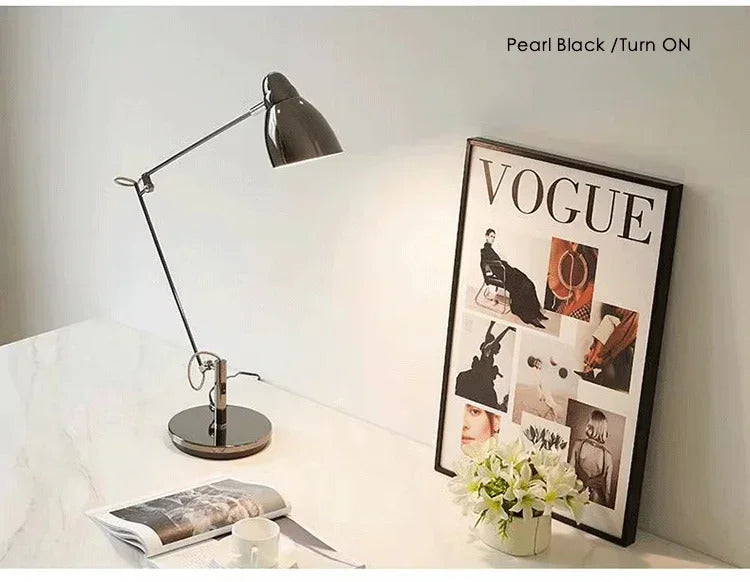 Swing Long Arm Table Lamp Flexible Adjustable Aluminum Desk Light with E27 Bulb led floor lamp