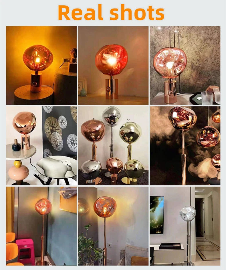 Modern Lava Lampshade LED Table Lamp Bedroom Living Room Restaurant Ambient Desk Lamp Creative Home Decoration Gifts Night Light