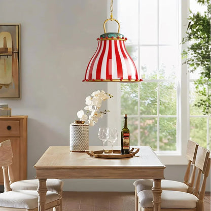 American Circus Style Chandeliers Glass Lampshade Led Pendant Lights