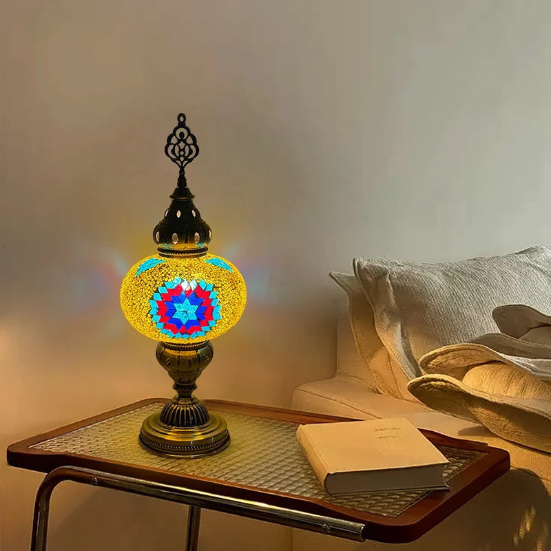 Turkish Mosaic Table Lamp Hand Crafted Decorative Lighting