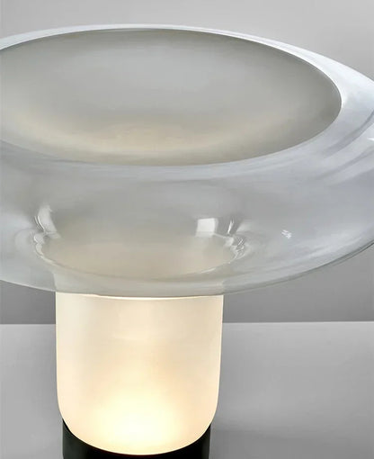 Light luxury designer glass desk lamp simple creative living room study bedroom warm bedside lamp LED art technology floor lamp