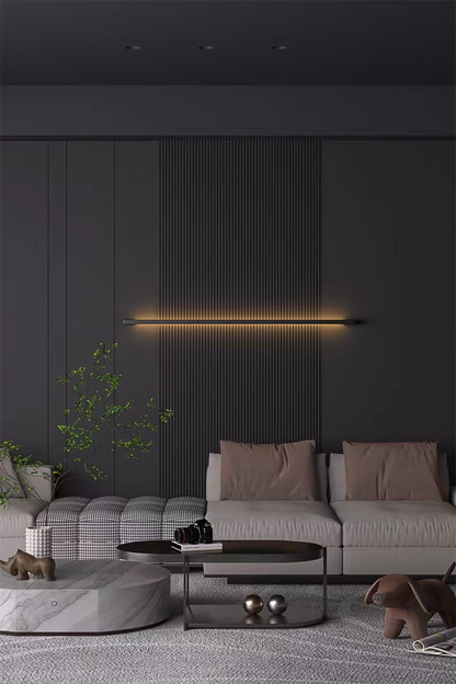 Modern Black Long Strip Wall Lamp Outdoor waterproof Corridor staircase wall light