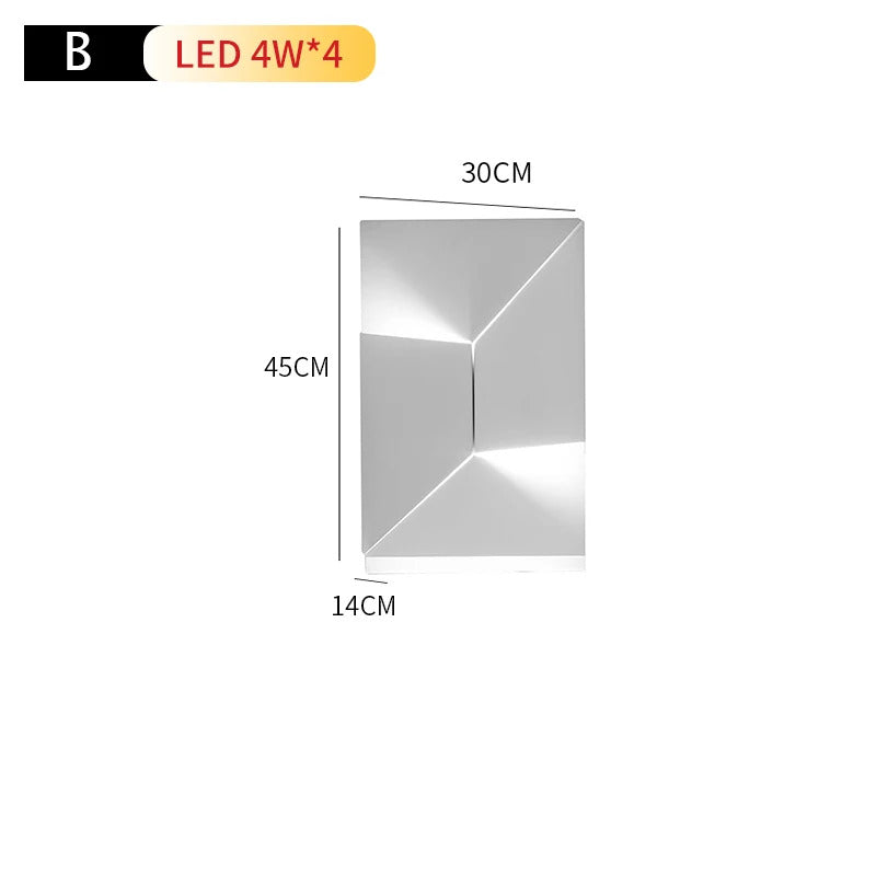 Outdoor Waterproof wall lamp Creativity 3D Model Led Sconce lights Square Wall lighting