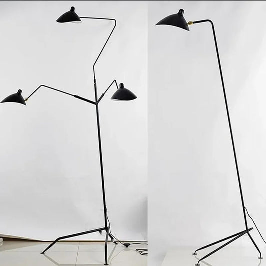 Serge Mouille floor lamp designer Living room Tripod Table lamp