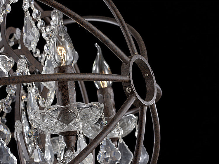 Rustic Orb Chandelier farmhouse kitchen Island light