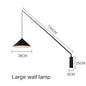 Nordic black Fishing simple Wall lamp Swing long Arm wall light loft sconce lighting