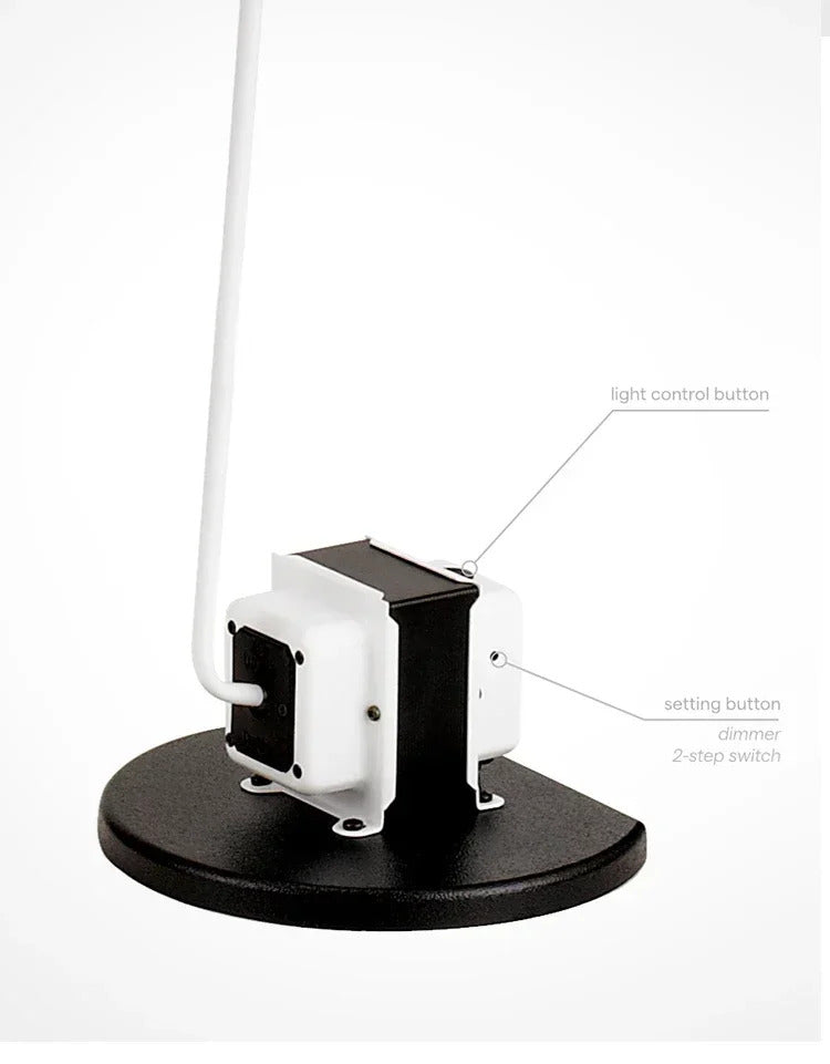 Modern Minimalist Floor Lamp Creative Bedroom Room Office Light Minimalist Study Eye Protection Reading Black Standing Light