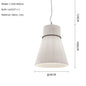 Wabi Sabi White Fabric Pendant Lamp Nordic Restaurant Decoration Cloth Chandelier