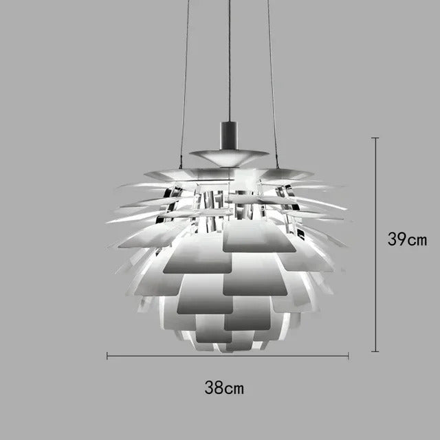 Denmark PH Pinecone Pendant Chandelier Aluminum LED Suspension Lamp