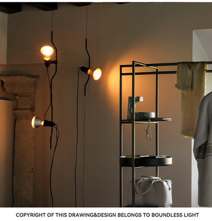Italian Parentesi Pendant Lamp Modern Parlor Corner Lamp