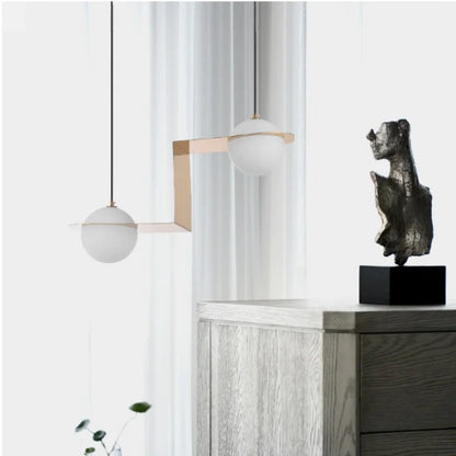 Laurent Collection Nordic glass ball pendant light art led geometric lamp