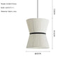 Wabi Sabi White Fabric Pendant Lamp Nordic Restaurant Decoration Cloth Chandelier