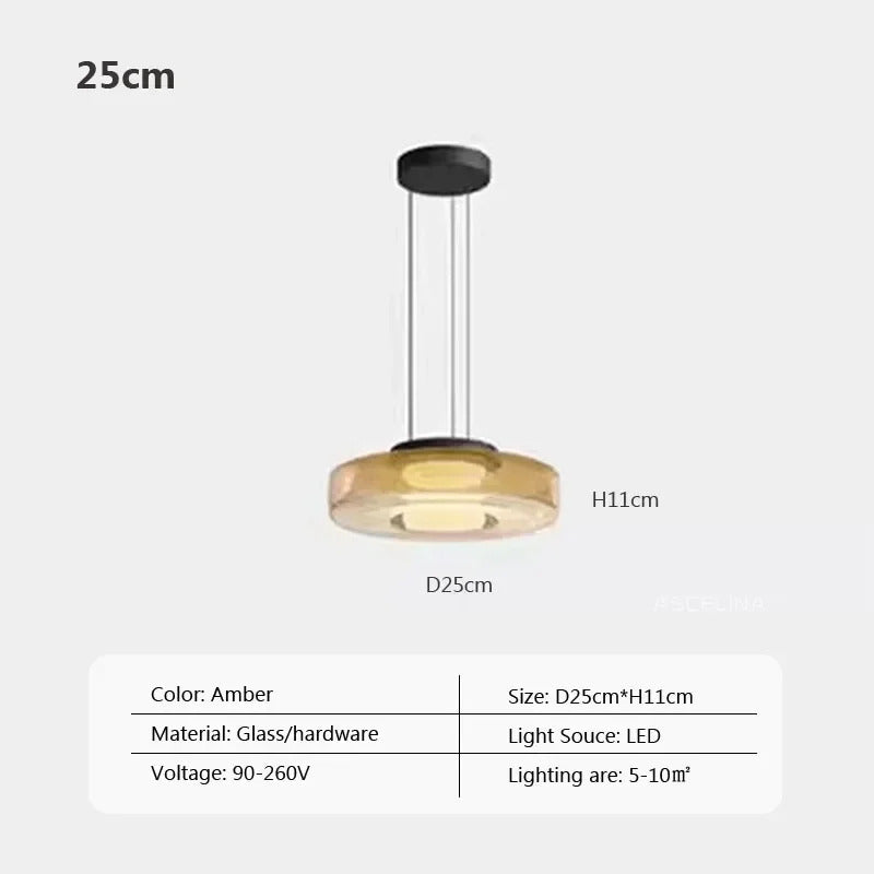 Nordic LED Glass Chandelier for Restaurant Bedroom Dining Room Table Glass Pendant Lights  Home Decoration