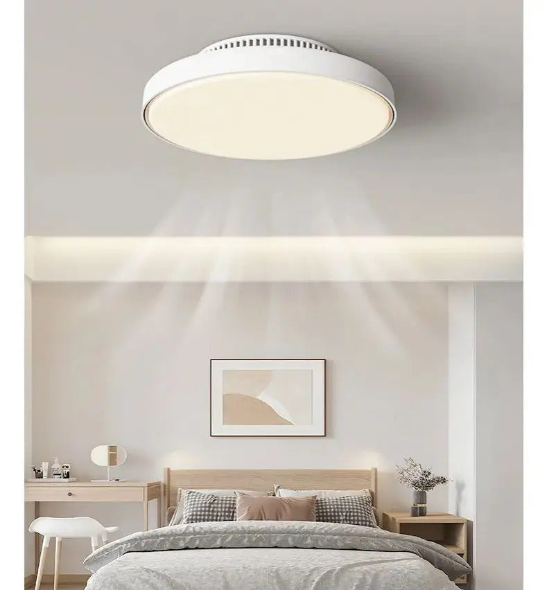 New Invisible Bladeless Ceiling Fan With Light Home Living Room Lighting