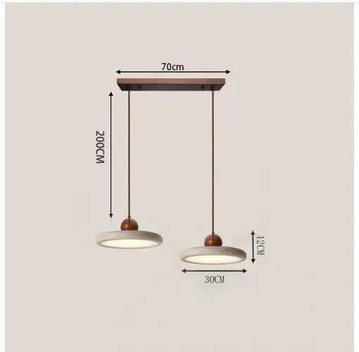 Natural Yellow Travertine Pendant Light Bedroom kitchen Light