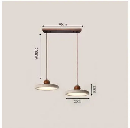 Natural Yellow Travertine Pendant Light Bedroom kitchen Light