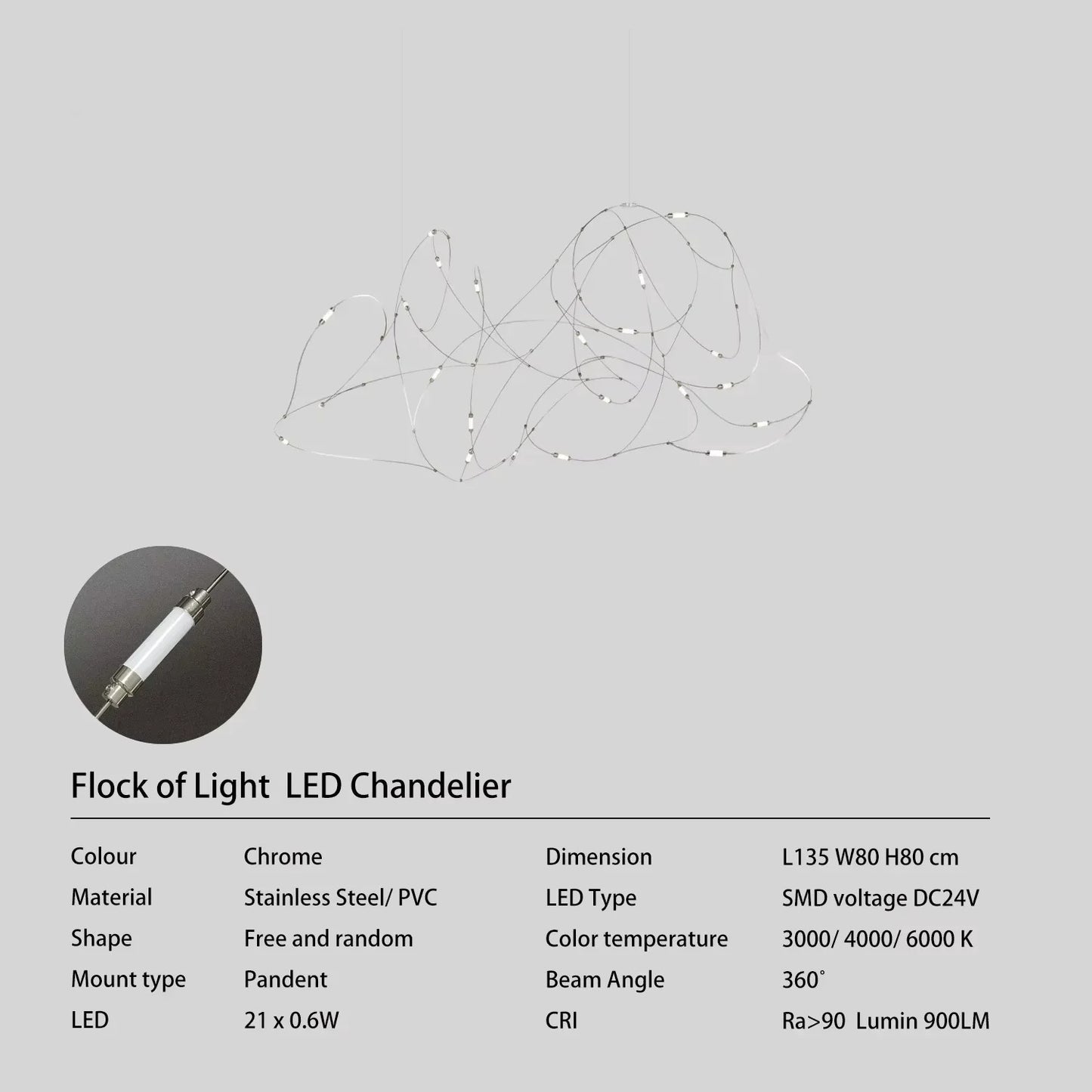 Moooi Flock firefly chandelier luxury hanging dining room lights