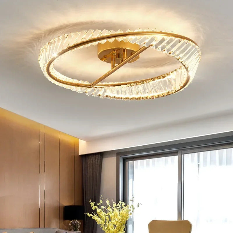 Luxury Crystal Ceiling Lamp Living Room Bedroom Lamp