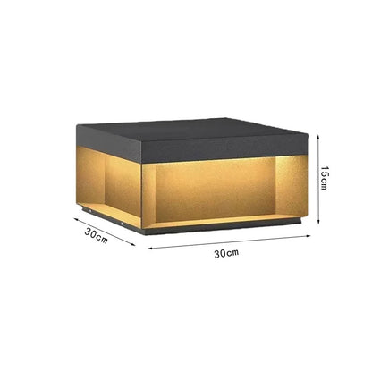 Modern Simple Solar Pillar Light High Quality Outdoor Waterproof Gate Pillar Yard Wall Light