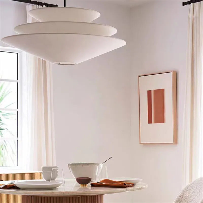 Gull Pendant Light Creative Umbrella Fabric Pendant Lamp