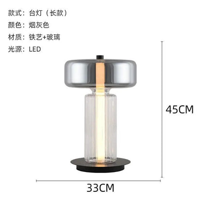 Living room designer desk lamp Nordic minimalist personality creative glass internet celebrity art bedside bedroom desk lamp