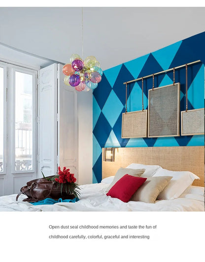 Gross glass bubble Pendant lamp bedroom kitchen island light