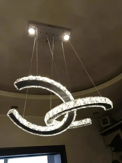 Modern Crystal Chandelier Simple Dining Room Chandelier Home Decoration hanging light fixtures