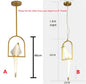 Perch Light Chandeliers designer bird lamps For Restaurant Children's Room paper cranes origami lamp bedroom room Swing light