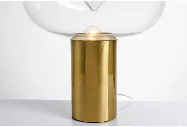 Modern Simple Bedside Table Lamp Nordic Light Luxury Radar Design Model Living Room Bedroom Bedside Light Glass Decorative LED