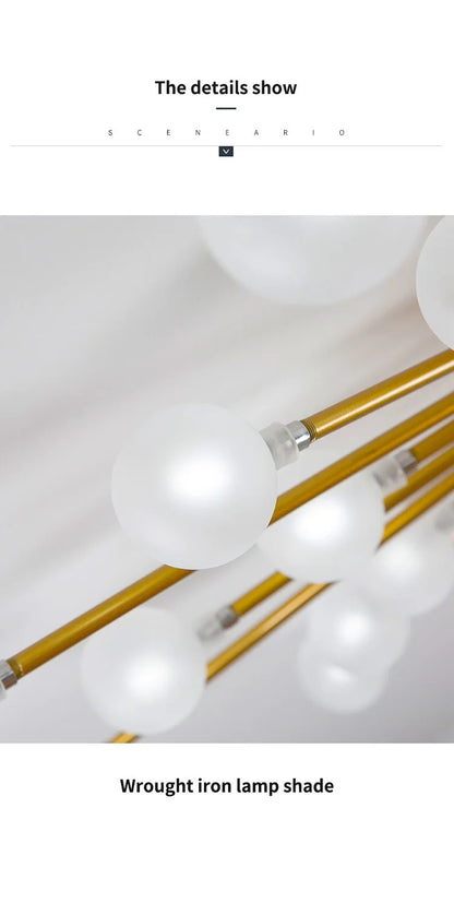 Modern glass ceiling light Living room kitchen light fixtures