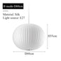 Japanese pendant light white design minimalist lamp Silk Cloth Light