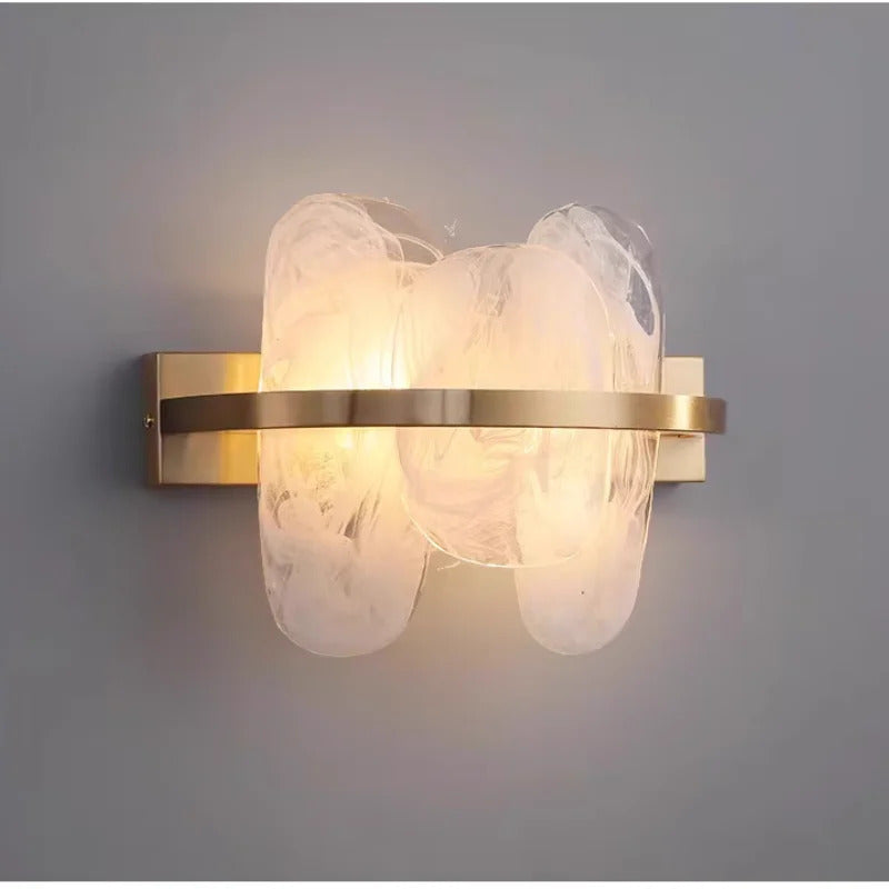 Modern Luxury crystals Ring Chandelier Italian designer glass golden pendant light