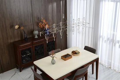 Modern Restaurant Strip Chandelier Luxury Lobby Front Desk Hanging Lamp